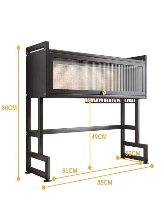 Металлическая кухонная сушилка для посуды 85 cm — 3