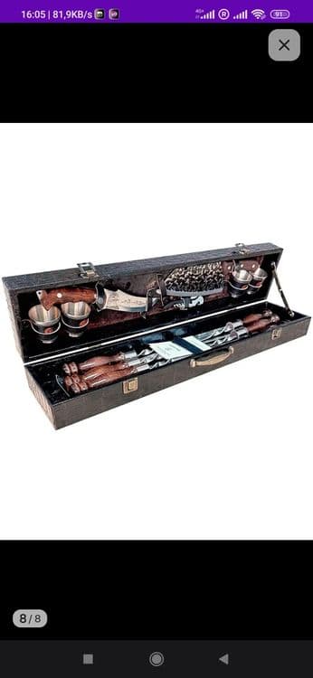 GRILLS-FACTORY Шашлычный набор подарочный в кейсе — 4