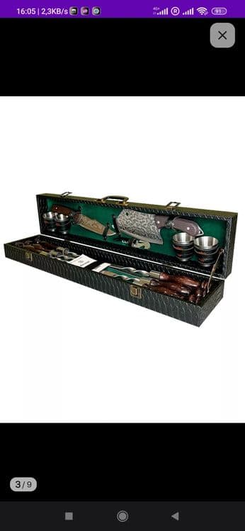 GRILLS-FACTORY Шашлычный набор подарочный в кейсе — 6