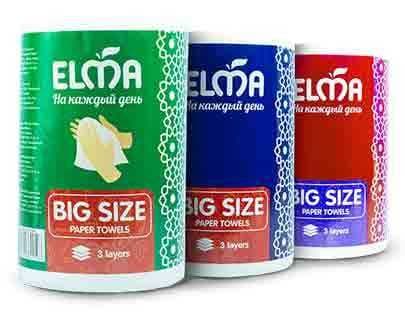 Бумажное полотенце Elma Big Size, 3-слойное, 1 штука — 1