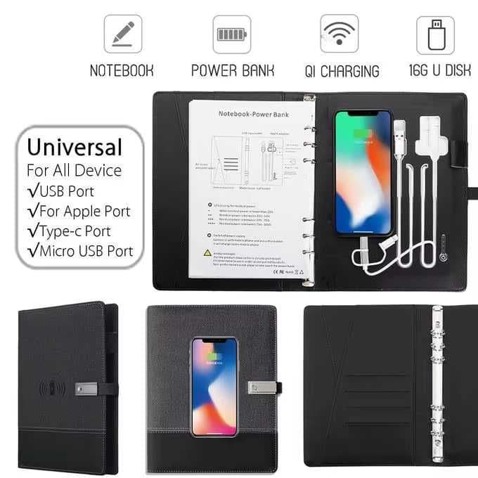 Power Bank дневник ноутбук с Power bank и USB флеш-накопитель — 1