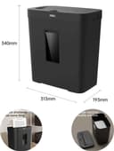 Уничтожитель бумаг Deli ET021, с автоподачей, P-4, 4*25 мм, 12 л