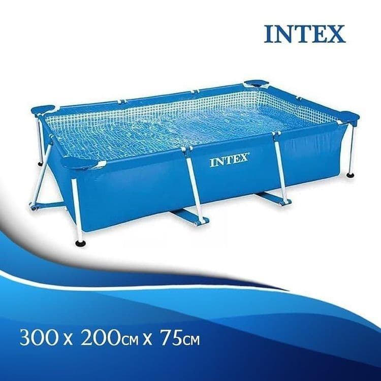 Каркасный бассейн 300×200×75 INTEX стойка бассейн stoyka basseyn — 1