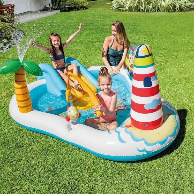 INTEX детский надувной бассейн 201×170 basseyn bolalar baseyni — 3