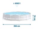 BASSEYN Intex 3.66x76sm+dostavka