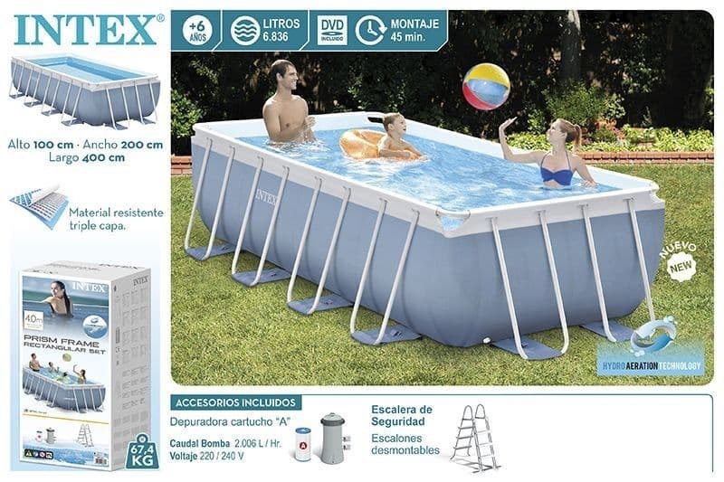 INTEX BASSEYN бассейн 4.00x 2.00x 1.00m — 4