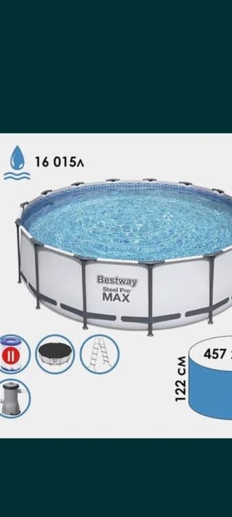 Бассейн intex Bestway 457x1.22см каркасный бассейн — 3