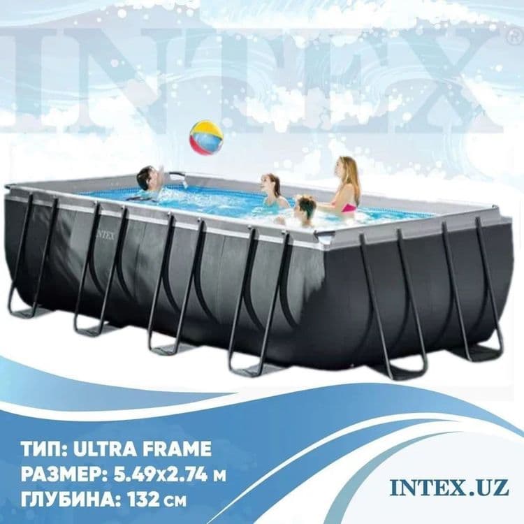 Каркасный бассейн Intex Ultra Frame 549х274х132 см + песочный ф/насос — 3