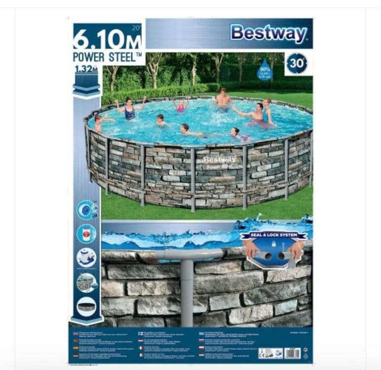 Каркасный бассейн INTEX BESTWAY 610×132 стойка бассейн stoyka basseyn — 3