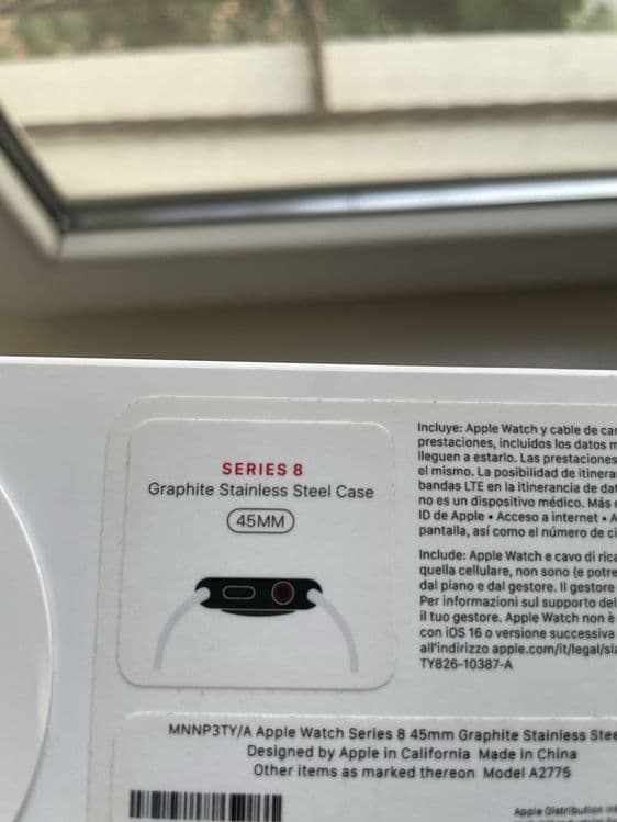 Apple watch 8 45mm stainless steel. Simkartalik. — 2