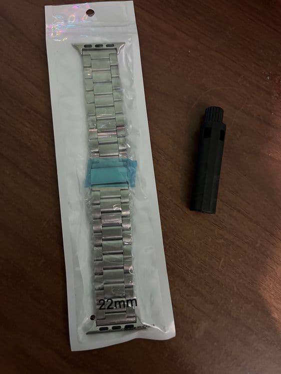 Ремешок Apple watch 22mm стальной серебристый — 2