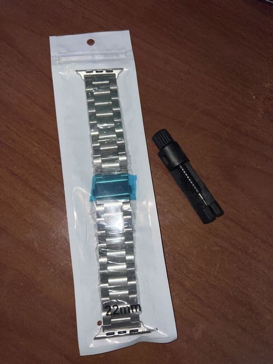 Ремешок Apple watch 22mm стальной серебристый — 3