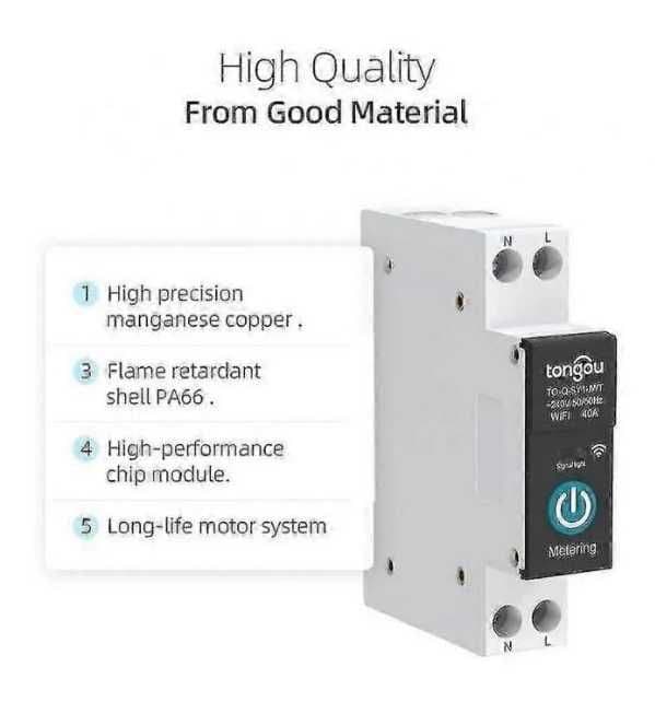 Умный выключатель  Wi-Fi 63А / Tongou / Smart/ Управление с телефона — 5