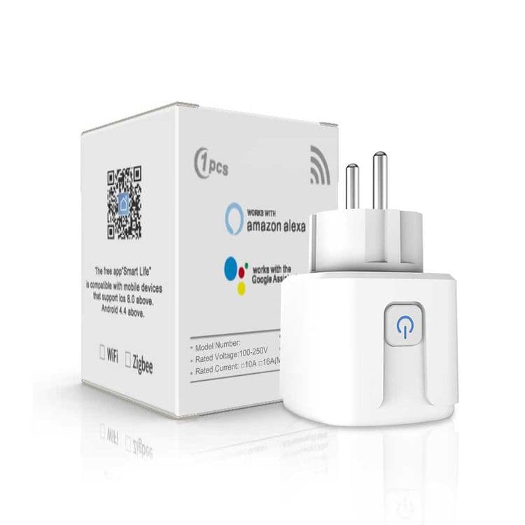 Умная WiFi розетка Tuya Smart c 16-20A с Google Home и Amazon alexa — 1