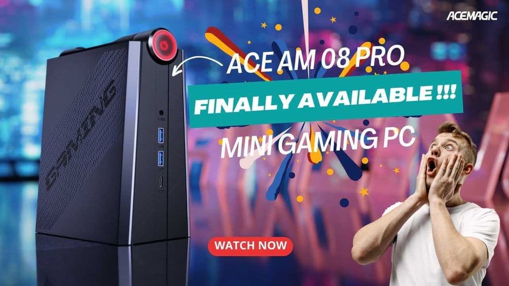 MiNi PC ACEMAGICIAN AM08 Pro AMD Ryzen 9 6900HX  озу32гб ssd 512 — 1
