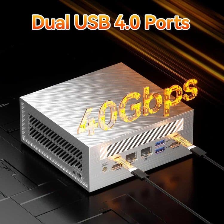 Мини Пк Mini Pc GEEKOM AE8 MAX AMD Ryzen 7 8745HS 32Gb DDR5 / 1Tb SSD — 6