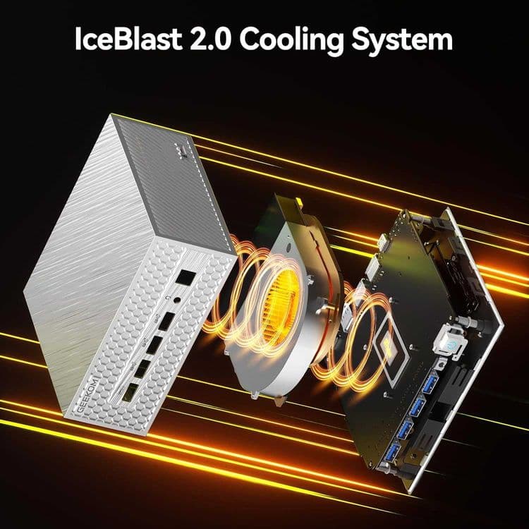 Мини Пк Mini Pc GEEKOM AE8 MAX AMD Ryzen 7 8745HS 32Gb DDR5 / 1Tb SSD — 8