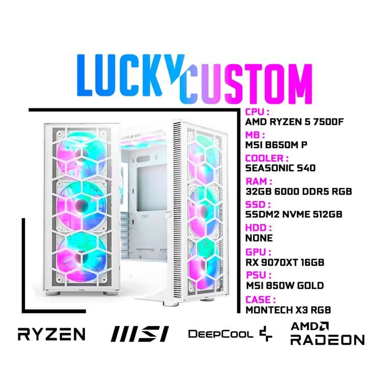 [ПУШКА] Ryzen 7500F MSI B650 DDR5 16Gb RX9700XT 12Gb — 1