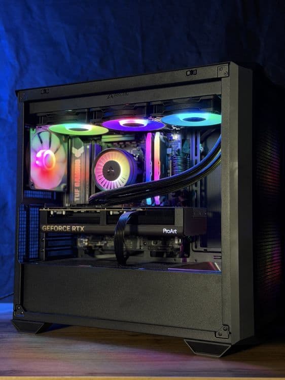 Dizayn va montaj uchun moshniy kompyuter amd 9800x3d/ RTX 5080 — 2