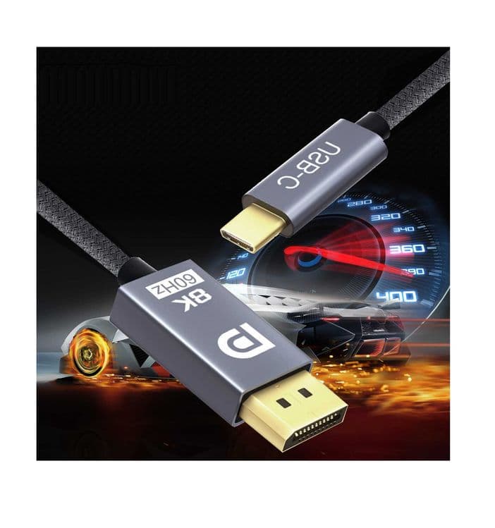Для видеотехники кабель, адаптер Type-C to DP 8K — 1