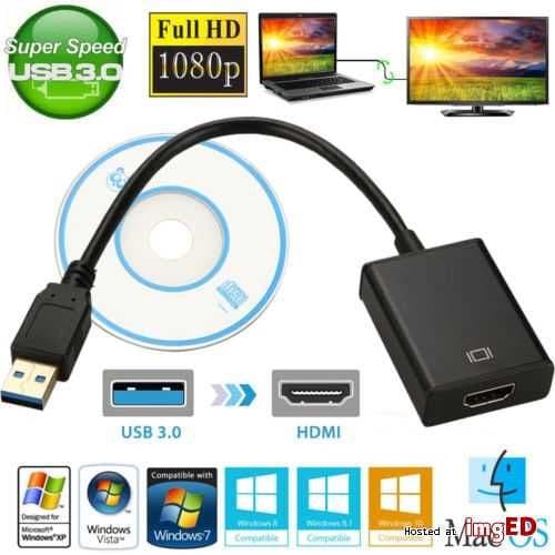 USB 3.0 to VGA/HDMI конвертер (видео адаптер) — 3