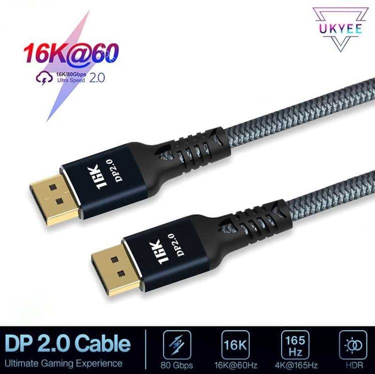Кабель DP to DP 8K. 5м DisplayPort — 2