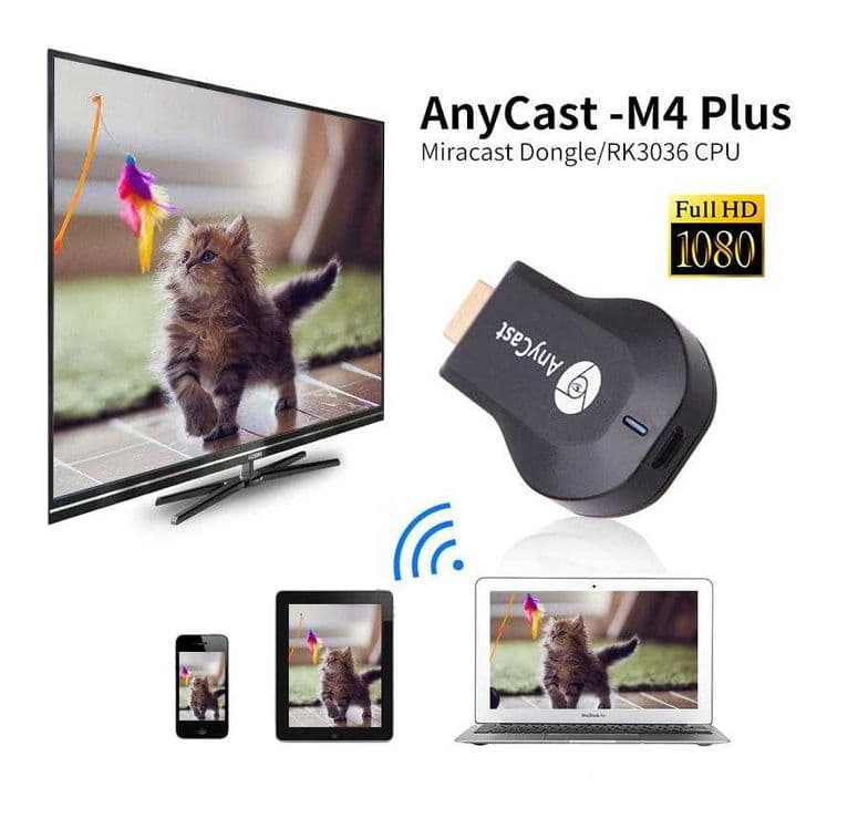 Новый anycast m4 plus hdmi wifi smart tv адаптер приставка android ios — 1