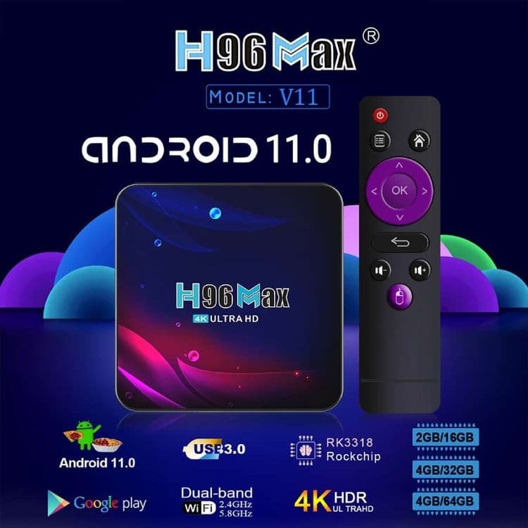 Смарт ТВ бокс H96Max с голосовым пультом г.Самарканд — 1