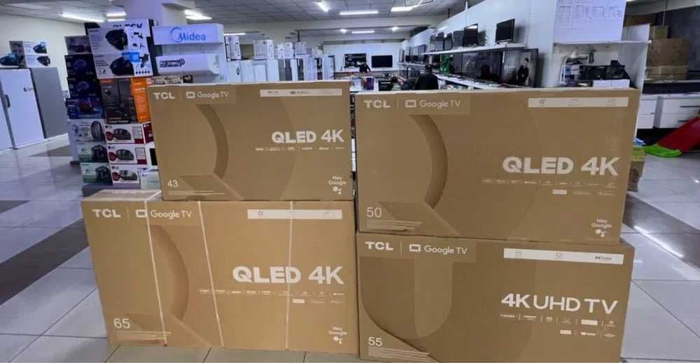 Телевизоры TCL 65 4k ULTRA" доставка бесплатно установка имеется — 2