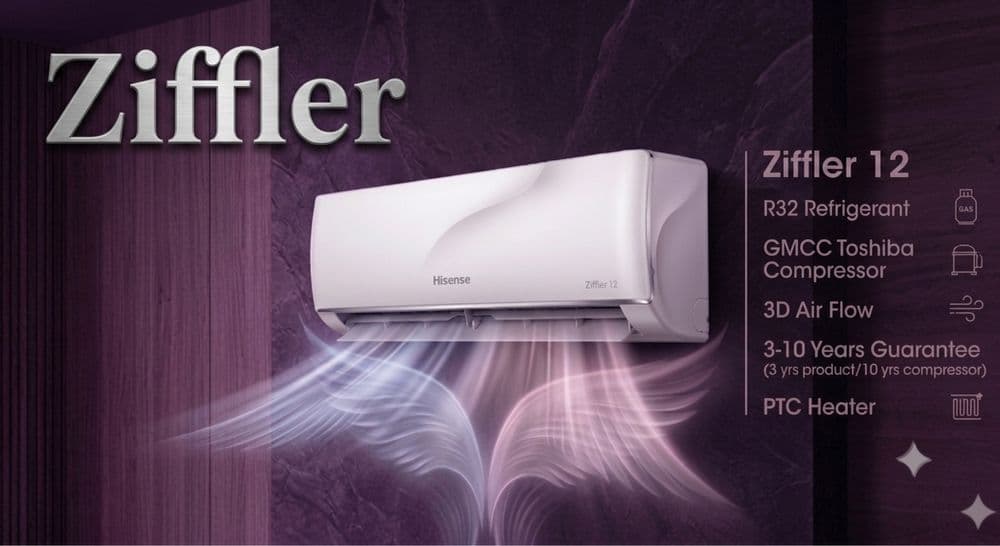 Кондицонер Ziffler R32/Gmcc Toshiba/Ptc Heater/3d airFlow/3-10гарантия — 1