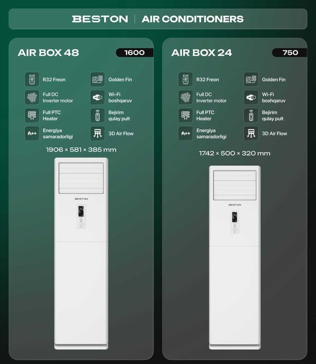 Колонний Кондиционер BESTON Air Box 24 Inverter  оригинал — 1