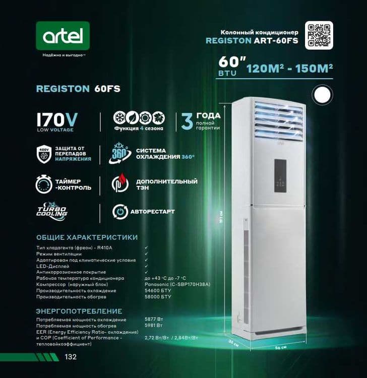 Колонный Кондиционер АРТЕЛ! Арзон! Колоннали-Устунли Кондиционер Artel — 5