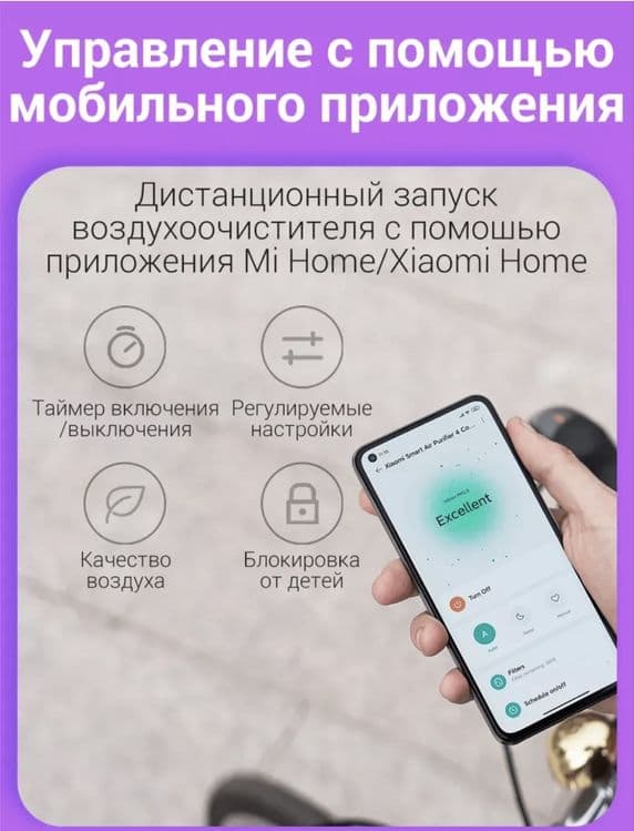 Новый Xiaomi 4 compact очиститель воздуха до 27 кв.м•Havo tozalagich — 6