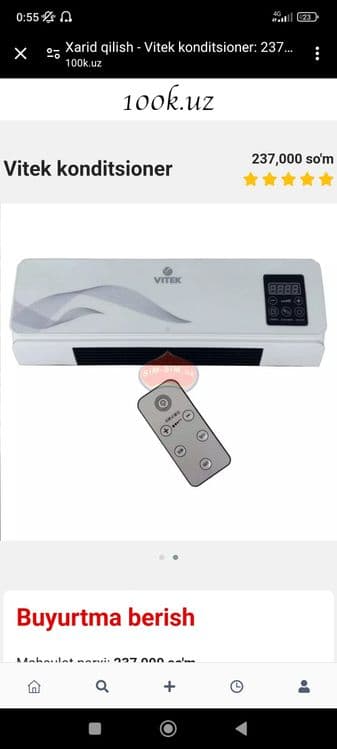 Vitek kanditsioner ajoyib isitgich — 1