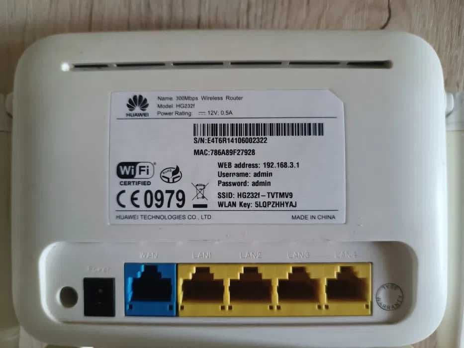 router huawei hg232f — 2