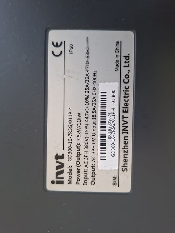 INVERTOR INVIT 380w 7.5/11KW 380W — 2