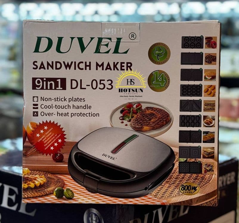 Вафельница 9in1 сендвич DUVEL 053 vafelnitsa Sonifer Вафли тостер грил — 1