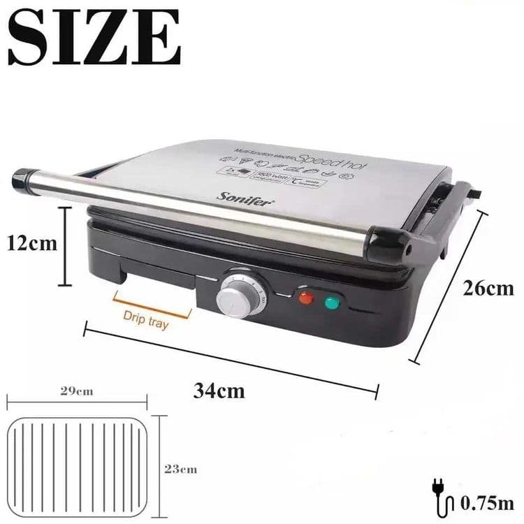 Электрический Гриль Тостер аппарат Toster Sonifer sf-6058 — 3