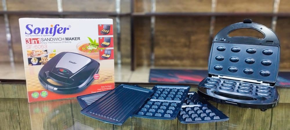 Тостер Вафельница Сендвичница Орешки Кексы Toster Sonifer 6063 — 1