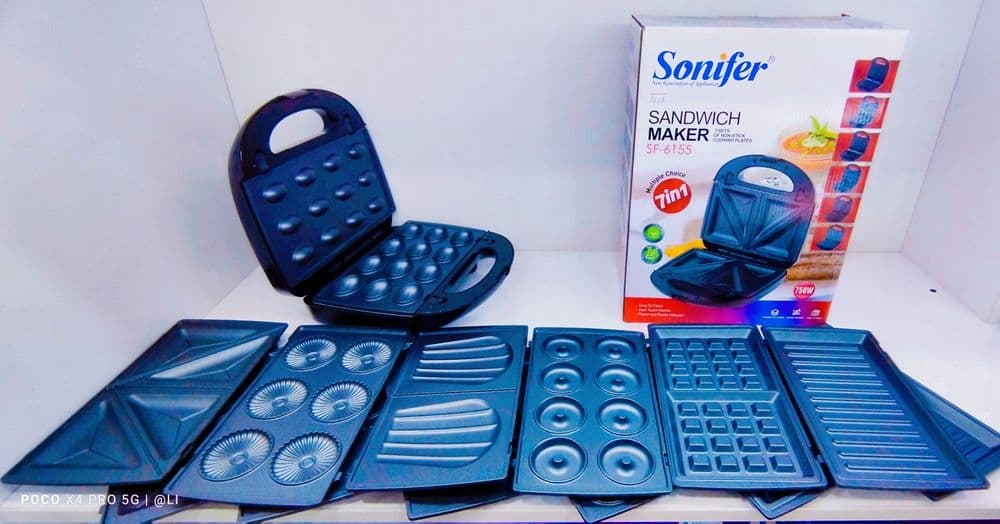 Тостер Вафельница Сендвичница Орешки Toster Vafelnitsa Sonifer 6155 — 1