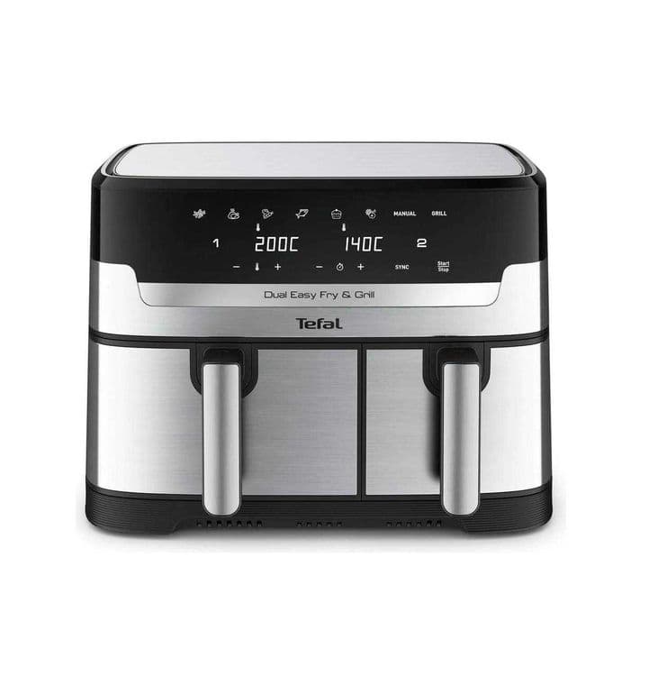 Air Fryer Аэрогриль Tefal 8.3L позволяет готовить 2 разных блюда сразу