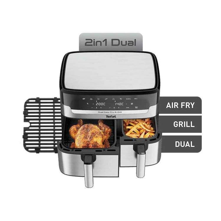 Air Fryer Аэрогриль Tefal 8.3L позволяет готовить 2 разных блюда сразу — 3
