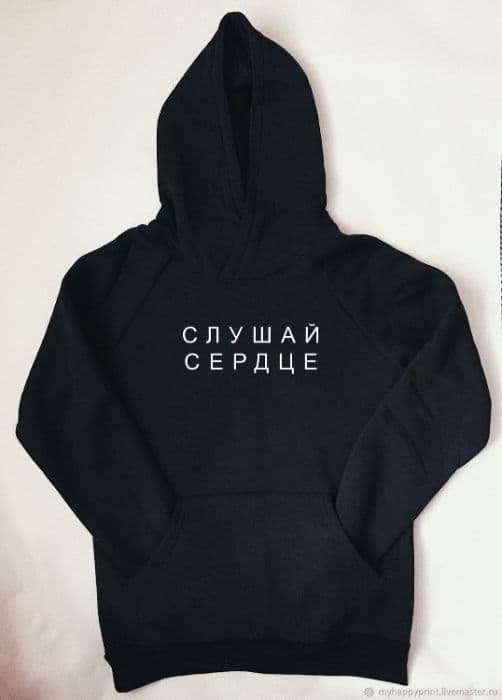 Худи черного цвета - размеры от XS до ХХЛ — 6