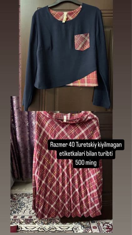 Turetskiy kofta yubka yengi uzun — 1