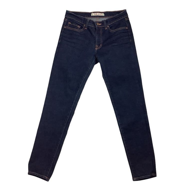 синие скинни джинсы американской марки JBrand