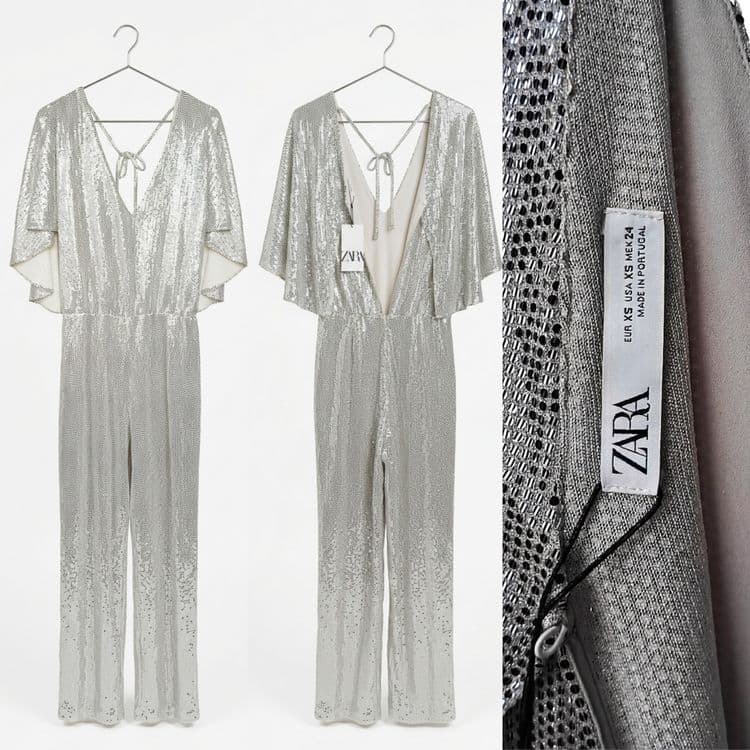 Вечерний комбинезон ZARA в пайетках из Дубая (XS) — 1