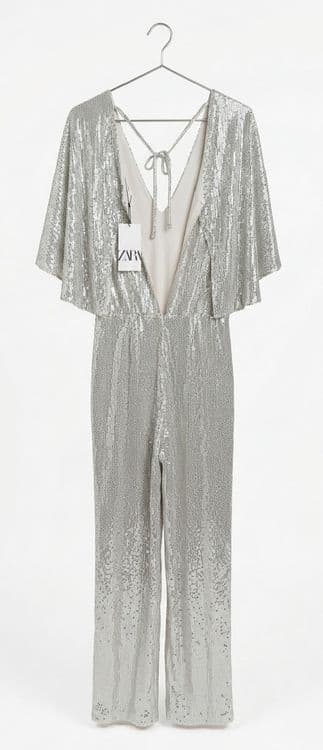 Вечерний комбинезон ZARA в пайетках из Дубая (XS) — 3