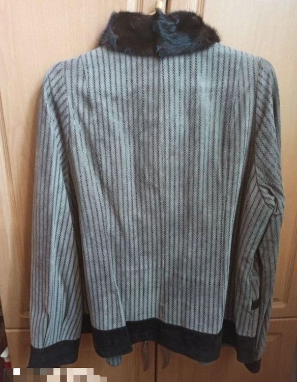 Замша + норка. Бомбер для Леди - Новый элегантный — 2