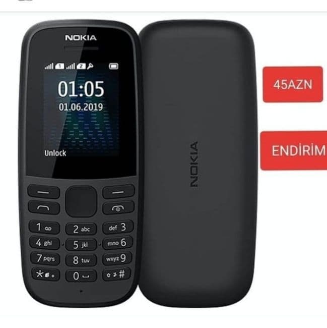 Nokia 105. Black . Yangi! Bepul dastafka — 7