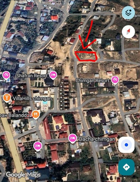 Продам участок 8 соток на Чимгане около BALANDDA — 1